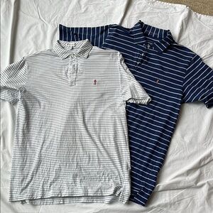 GOLF Shirts Set - Peter Millar and P Draddy - great striped polos!